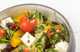 Bulgursalat + Orangensaft (PJML)