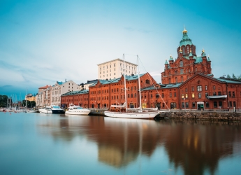Helsinki waterfront and skyline